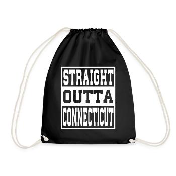 Connecticut Saying Funny Connecticut Gift - Drawstring Bag - black - Front