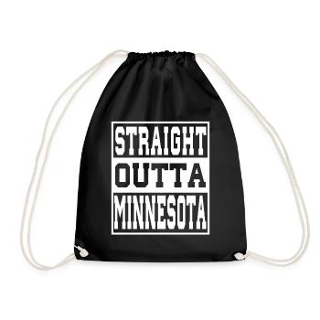 Minnesota Saying Funny Minnesota Gift - Drawstring Bag - black - Front