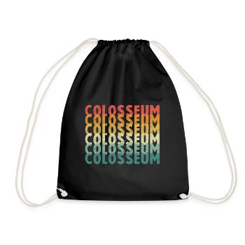 Colisée de Rome en Italie - Sac de sport léger - noir - Devant
