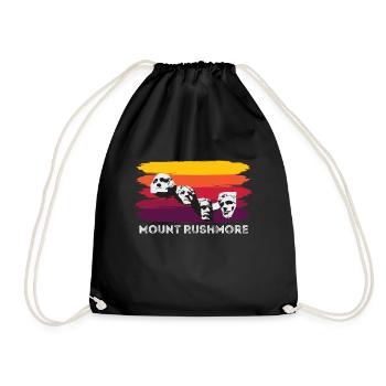Mount Rushmore Black Hills Dakota USA President - Drawstring Bag - black - Front