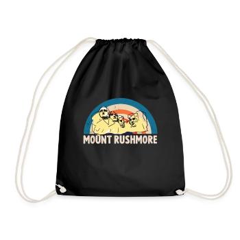 Mount Rushmore South Dakota President USA - Drawstring Bag - black - Front