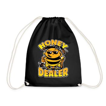 Marchand de miel Apiculteur Abeille Murmure Abeilles Abeilles Abeilles Abeille - Sac de sport léger - noir - Devant