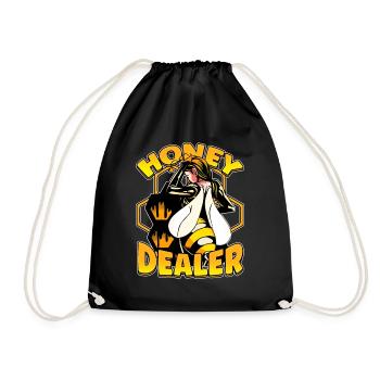 Marchand de miel Apiculteur Abeille Murmure Abeilles Abeilles Abeilles Abeille - Sac de sport léger - noir - Devant