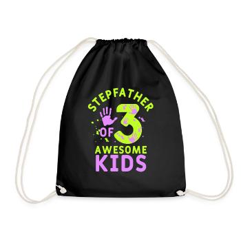 Beau-père de 3 enfants fantastiques Stepdad - Sac de sport léger - noir - Devant