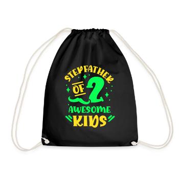 Beau-père de 2 grands enfants Beau-père - Sac de sport léger - noir - Devant