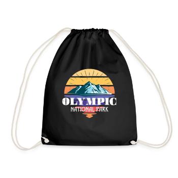 Olymp Nationalpark Gebirge Washington Wandern - Turnbeutel - Schwarz - Vorne