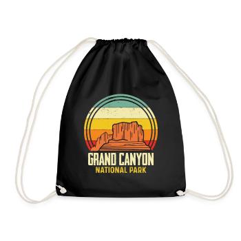 Grand Canyon National Park Colorado Arizona - Drawstring Bag - black - Front