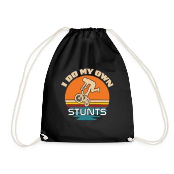 Fahrrad Stunts BMX Radsport Cycologist - Turnbeutel - Schwarz - Vorne