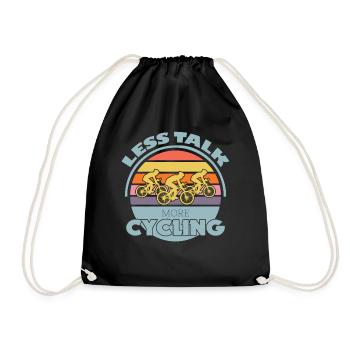 Cycling Road Bike Bike Cycling - Drawstring Bag - black - Front