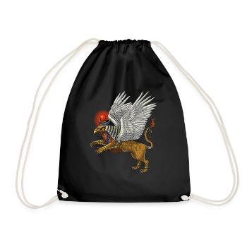 Altägyptische Mythologie Griffin - Turnbeutel - Schwarz - Vorne