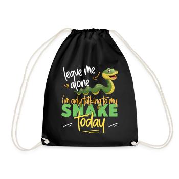 Serpent Serpent Laissez-moi tranquille Je suis - Sac de sport léger - noir - Devant