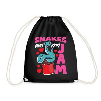 Serpent Serpent Serpent Les Serpents Sont Ma Confiture - Sac de sport léger - noir - Devant