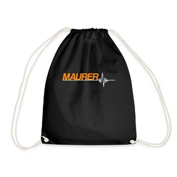 Maurer - Turnbeutel - Schwarz - Vorne