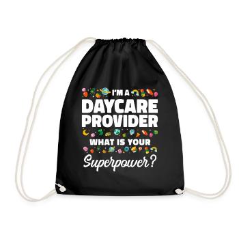 Fournisseur de services de garde d’enfants Enseignant - Sac de sport léger - noir - Devant