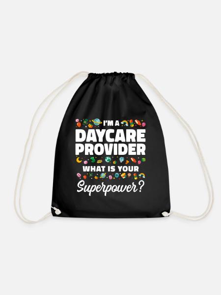 Childcare Daycare Provider Teacher - Turnbeutel - Schwarz