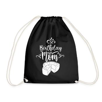 Geburtstag Mama Party Mutter Mami - Turnbeutel - Schwarz - Vorne