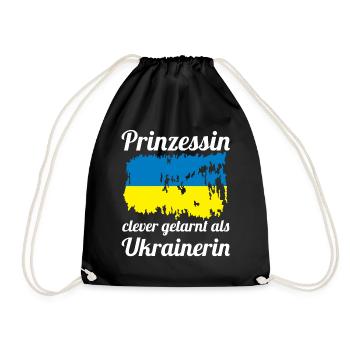 Prinzessin Ukrainer Ukrainisches Ukraine - Turnbeutel - Schwarz - Vorne