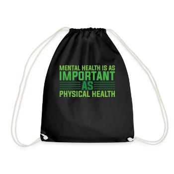 Mental Health Mental Stability - Drawstring Bag - black - Front