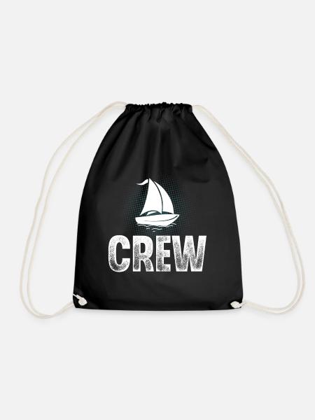 Segeln Segler Segelboot Crew - Turnbeutel - Schwarz