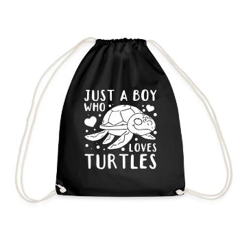 Amoureux des tortues de mer Tortue de mer I - Sac de sport léger - noir - Devant