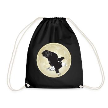 Eagle Wildlife Fauconnerie Oiseaux de proie Lune - Sac de sport léger - noir - Devant