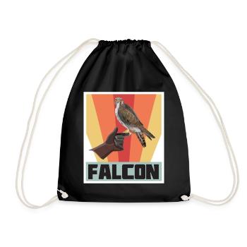 Faucons Fauconneries et aigles Faune - Sac de sport léger - noir - Devant