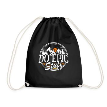 Do Epic Stuff Surfer Surfing Shaka Windsurfer Surf - Turnbeutel - Schwarz - Vorne