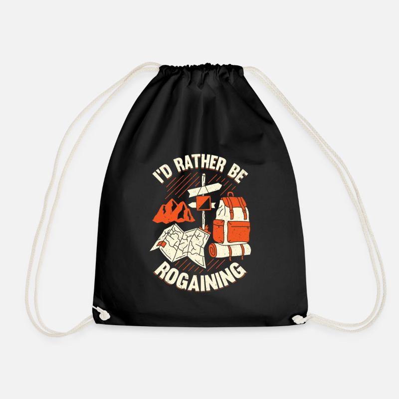 Course d’orientation Sport Rogaining Rogaine Cadeau - Sac de sport léger - noir