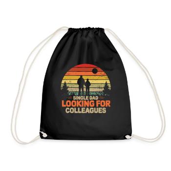 Père célibataire Addiction Collègues Père monoparental Père - Sac de sport léger - noir - Devant