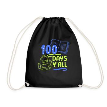 100 jours toute votre équipe dictons doux drôle - Sac de sport léger - noir - Devant