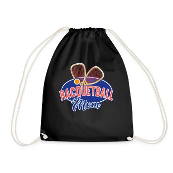 Cool Racquetball Maman Joueur de Racquetball Maman - Sac de sport léger - noir - Devant