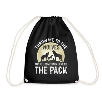 Alpha Wolf Wildhound Wolf Pack Pleine Lune - Sac de sport léger - noir - Devant