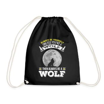 Wolf Wolf Pack Pleine Lune Hurlements Loups - Sac de sport léger - noir - Devant