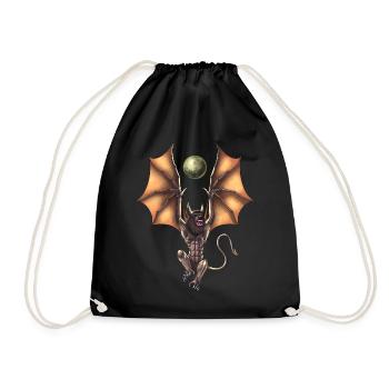 Cryptozoology Creature Ahool - Drawstring Bag - black - Front