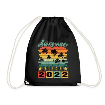 Génial depuis 2022 - Sac de sport léger - noir - Devant