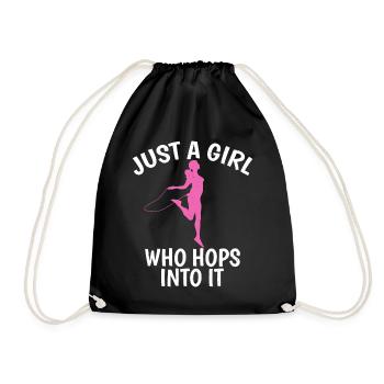 Saut à la corde pour le fitness roping - Sac de sport léger - noir - Devant
