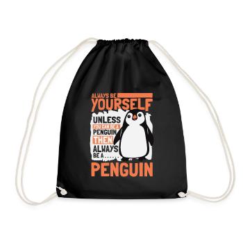 Always be Yourself Unless You can be a Penguin - Sac de sport léger - noir - Devant