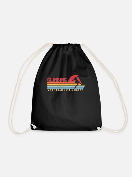 Climbing more than a Hobby Sport Free Alpine - Drawstring Bag - black