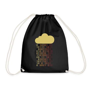 Cloud Bit Informatiker Admin IT-Betrieb - Turnbeutel - Schwarz - Vorne