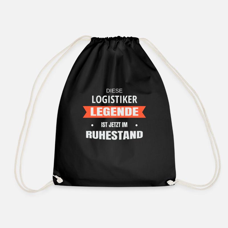 Rente Ruhestand Pension Logistiker - Turnbeutel - Schwarz