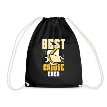 Bester Caddie Aller Zeiten Golfen Golfer Golf - Turnbeutel - Schwarz - Vorne
