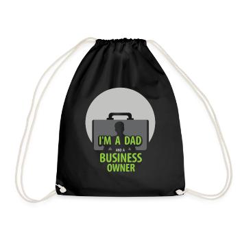 Je suis un père et un PDG propriétaire d’entreprise - Sac de sport léger - noir - Devant