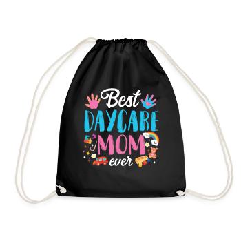 Childcare Daycare Provider Teacher - Drawstring Bag - black - Front