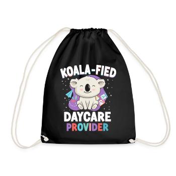 Childcare Daycare Provider Teacher - Drawstring Bag - black - Front