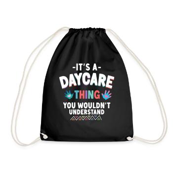 Fournisseur de services de garde d’enfants Enseignant - Sac de sport léger - noir - Devant