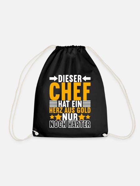 Abteilungsleiter Chef - Turnbeutel - Schwarz