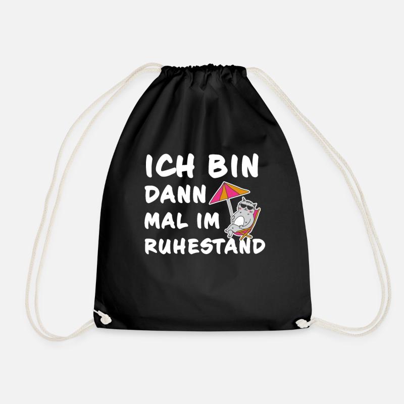 Rentner Rente Pension Ruhestand - Turnbeutel - Schwarz
