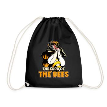 Lord of bees Beekeepers Bee whisper Bee - Drawstring Bag - black - Front
