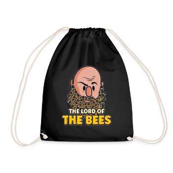 Lord of bees Beekeepers Bee whisper Bee - Drawstring Bag - black - Front