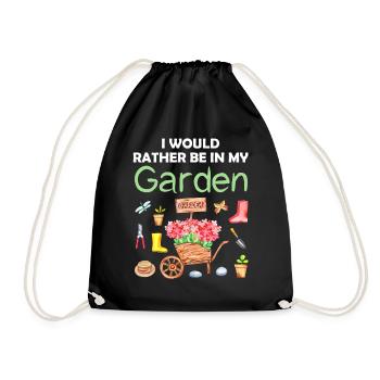 Jardin Drôle de dicton Jardinier amateur Idée cadeau - Sac de sport léger - noir - Devant
